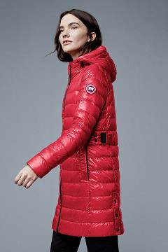 Chamarras Canada Goose Mujer Mexico - Cypress Chaqueta De Plumas Rojos DH8769054
